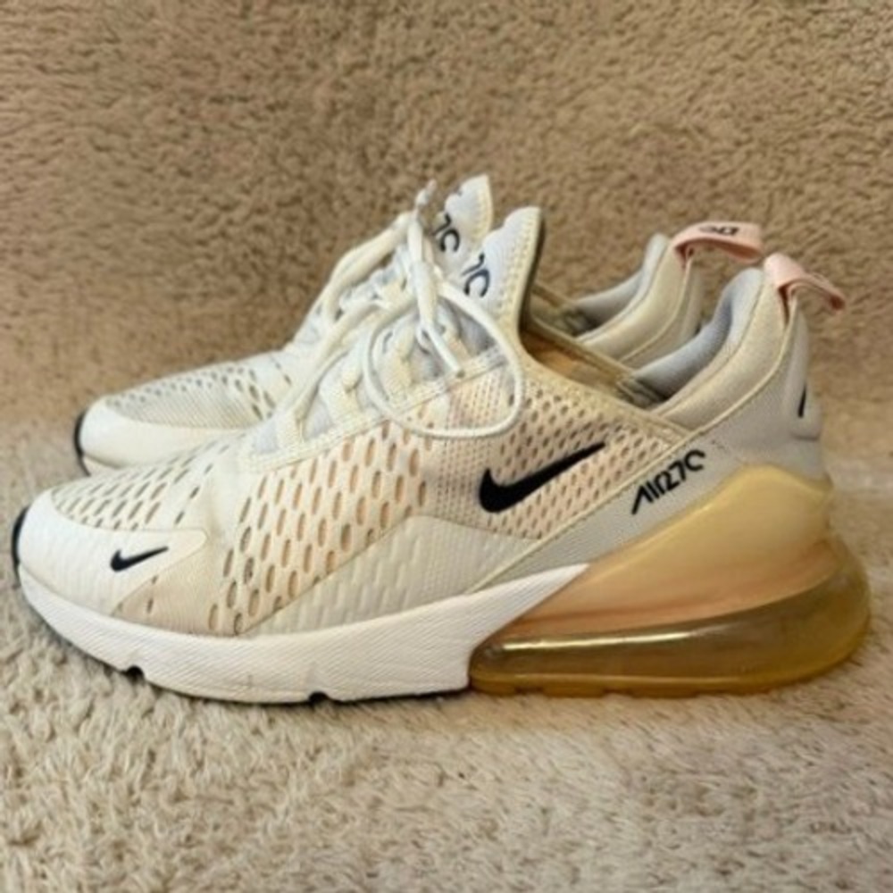 Nike Air Max 270 Sail White Pink AH6789-110 Womens Size 8.5 Shoes Sneakers - Picture 4 of 10